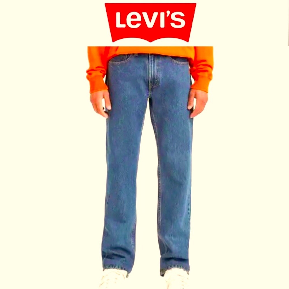 🛍LEVI’S men’s 505 regular fit straight leg jeans size W32xL29 short EUC